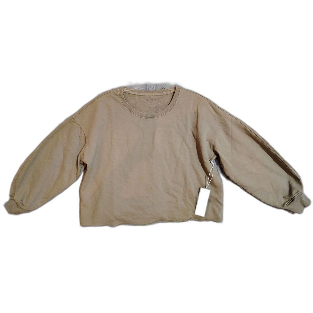 NWT AG Jeans Willow Sweatshirt Dried Parsley Size S 100% Cotton RN104857